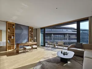 garrya huzhou lucun fountain suite living room